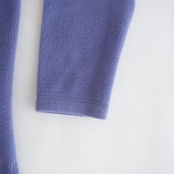 Vintage Croft & Barrow Lavender Embroidered Snowman Fleece Crewneck Sweater L - Picture 5 of 11